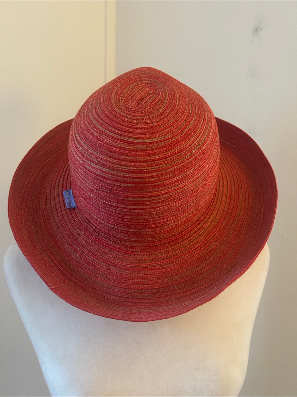 Wallaroo Salmon/Tan Woven Sun Hat - Picture 3 of 7